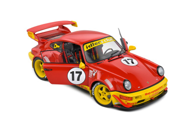 Porsche RWB RAUH-Welt Bodykit #17 Matys Idlers 2016 rot gelb Modellauto 1:18 Solido