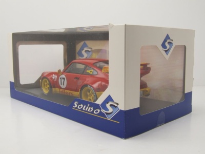 Porsche RWB RAUH-Welt Bodykit #17 Matys Idlers 2016 rot gelb Modellauto 1:18 Solido