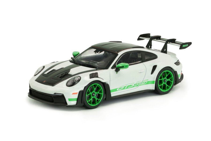 Porsche 911 (992) GT3 RS 2023 weiß grün Modellauto 1:43 Solido
