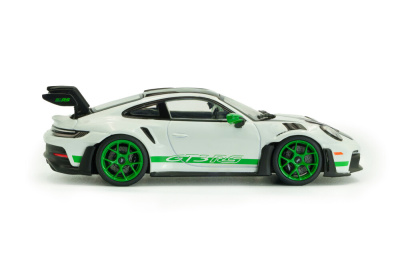 Porsche 911 (992) GT3 RS 2023 weiß grün Modellauto 1:43 Solido