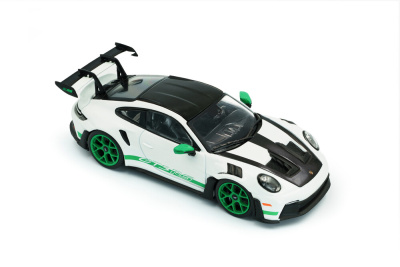Porsche 911 (992) GT3 RS 2023 weiß grün Modellauto 1:43 Solido