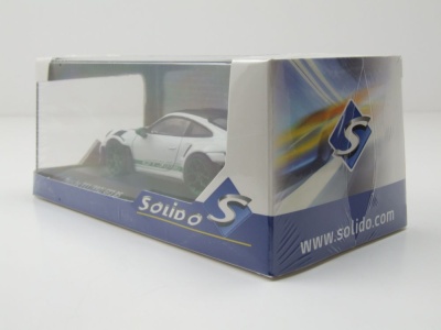 Porsche 911 (992) GT3 RS 2023 weiß grün Modellauto 1:43 Solido