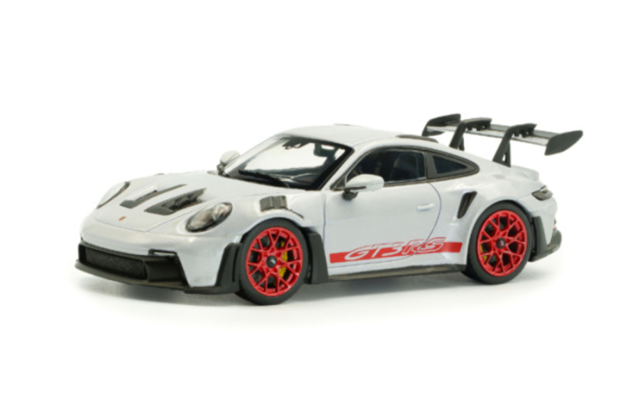 Porsche 911 (992) GT3 RS 2023 grau metallic rot Modellauto 1:43 Solido