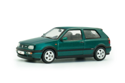 VW Golf 3 VR6 1994 grün metallic Modellauto 1:43 Solido