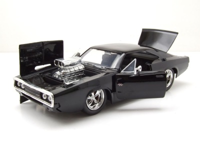 Dodge Charger R/T 1970 schwarz Fast & Furious Modellauto 1:24 Jada Toys