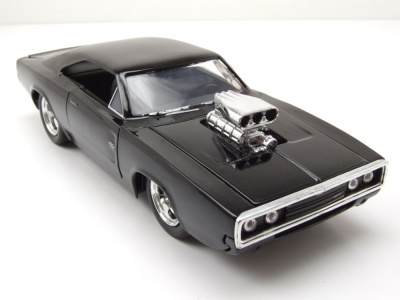 Dodge Charger R/T 1970 schwarz Fast & Furious Modellauto 1:24 Jada Toys