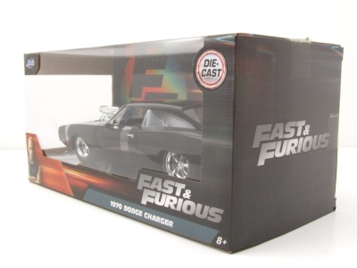 Dodge Charger R/T 1970 schwarz Fast & Furious Modellauto 1:24 Jada Toys
