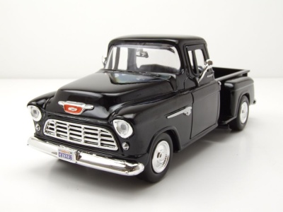 Chevrolet Stepside Pick Up 1955 schwarz Modellauto 1:24...