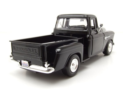 Chevrolet Stepside Pick Up 1955 schwarz Modellauto 1:24...