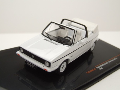 VW Golf 1 Cabrio 1981 weiß Modellauto 1:43 ixo models
