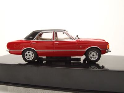 Ford Taunus GXL 1973 rot schwarz Modellauto 1:43 ixo models