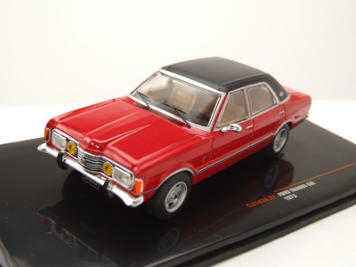 Ford Taunus GXL 1973 rot schwarz Modellauto 1:43 ixo models