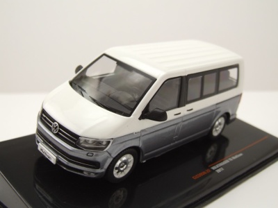 VW T6 Bus Multivan 2017 weiß grau Modellauto 1:43 ixo models