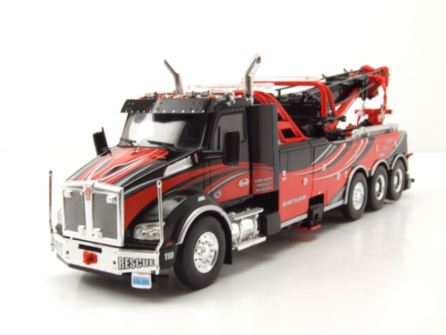 Kenworth T880 Abschlepper 2018 schwarz rot Modellauto 1:43 ixo models