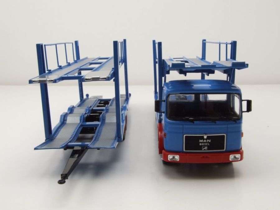 Camion De Transport MAN 1970 Bleu Modèle Réduit 1:43 Ixo
