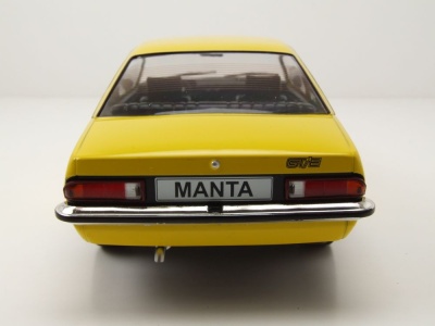 Opel Manta B GT/E 1975 gelb schwarz Modellauto 1:18 MCG