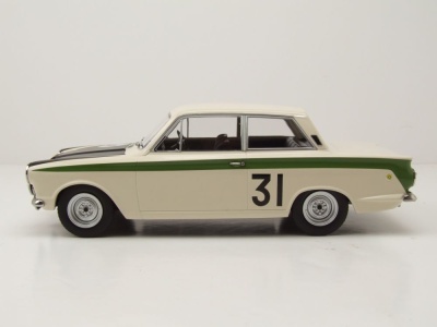Ford Lotus Cortina #31 Marathon de la Route 1966 weiß Ickx Staepelaere Modellauto 1:18 MCG