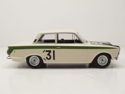 Ford Lotus Cortina #31 Marathon de la Route 1966 weiß Ickx Staepelaere Modellauto 1:18 MCG