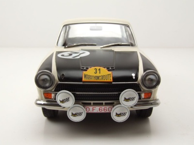 Ford Lotus Cortina #31 Marathon de la Route 1966 weiß Ickx Staepelaere Modellauto 1:18 MCG
