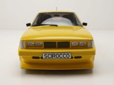 VW Scirocco Rieger GTO 1980 gelb Modellauto 1:18 MCG