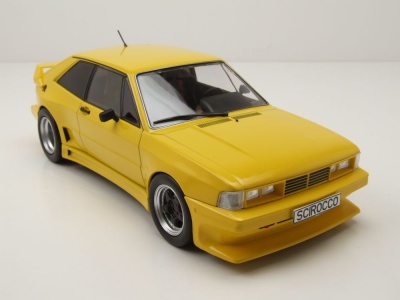 VW Scirocco Rieger GTO 1980 gelb Modellauto 1:18 MCG