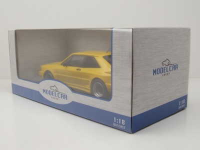 VW Scirocco Rieger GTO 1980 gelb Modellauto 1:18 MCG