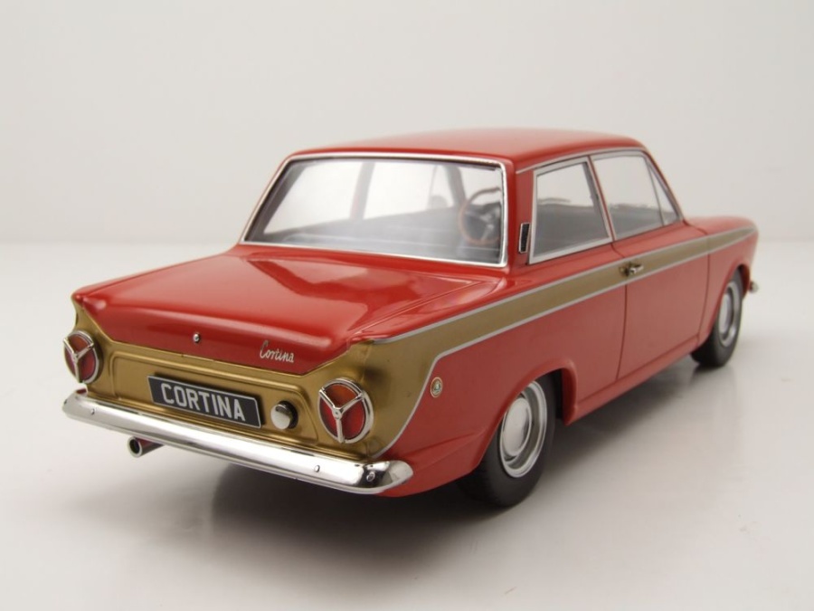 Modellauto Ford Lotus Cortina 1966 rot gold 1:18 MCG bei