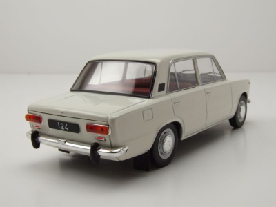 Fiat 124 1970 weiß Modellauto 1:24 Whitebox