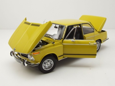 BMW 2002 Tii 1972 gelb Modellauto 1:18 Kyosho