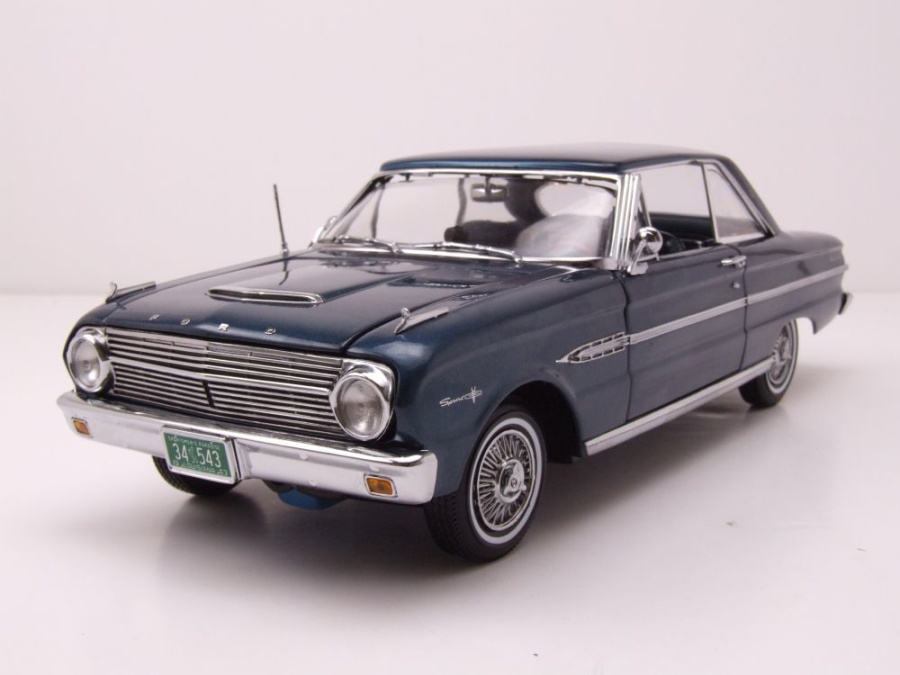 Ford Falcon Hardtop 1963 dunkelblau Modellauto 1:18 Sun Star