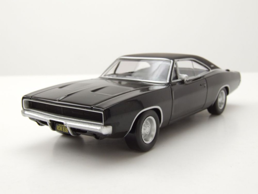 Dodge Charger 1968 schwarz Bullitt Modellauto 1:43 Norev