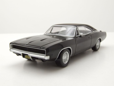 Dodge Charger 1968 schwarz Bullitt Modellauto 1:43 Norev