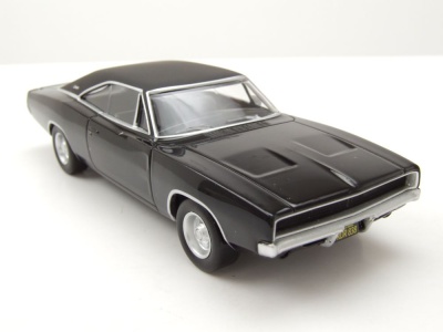 Dodge Charger 1968 schwarz Bullitt Modellauto 1:43 Norev