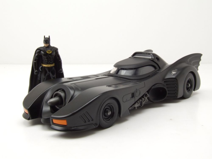 Batmobile Batman 1989 schwarz mit Figur Modellauto 1:24 Jada Toys