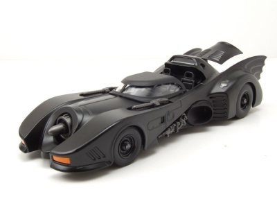 Batmobile Batman 1989 schwarz mit Figur Modellauto 1:24 Jada Toys