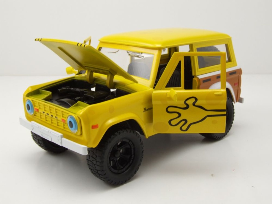 Modellauto Ford Bronco 1973 gelb SpongeBob 1:24 Jada Toys bei