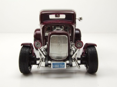 Ford Coupe Hot Rod 1932 dunkelrot Modellauto 1:18 Motormax