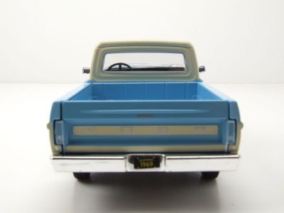 Ford F-100 Pick Up 1969 hellblau beige Modellauto 1:24 Motormax