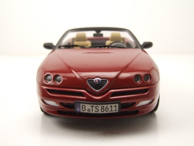 Alfa Romeo Spider 1999 rot metallic Modellauto 1:18 Norev