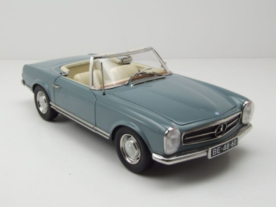 Mercedes 230 SL Pagode W113 1963 hellblau Knockin on Heavens Door Modellauto 1:18 Norev