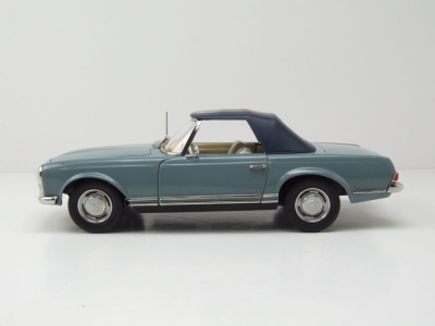Mercedes 230 SL Pagode W113 1963 hellblau Knockin on Heavens Door Modellauto 1:18 Norev