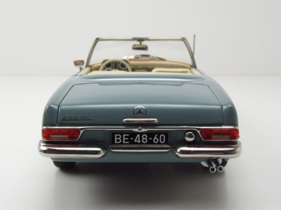 Mercedes 230 SL Pagode W113 1963 hellblau Knockin on Heavens Door Modellauto 1:18 Norev