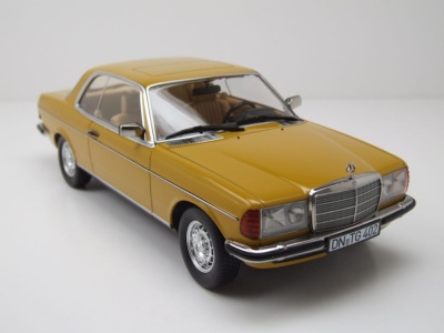 Mercedes 280 CE W123 Coupe 1980 gelb Modellauto 1:18 Norev