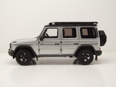 Mercedes G-Klasse G-Modell 2024 silber schwarz Modellauto 1:18 Norev