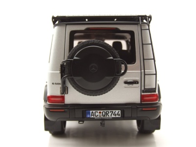 Mercedes G-Klasse G-Modell 2024 silber schwarz Modellauto 1:18 Norev