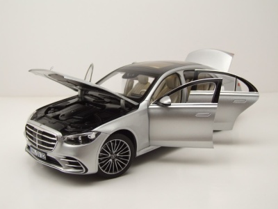 Mercedes S-Klasse AMG 2021 silber Modellauto 1:18 Norev
