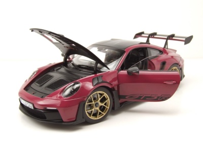 Porsche 911 GT3 RS Weissach Pack 2022 sternrubin Modellauto 1:18 Norev