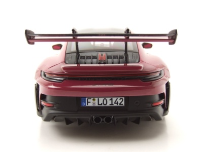 Porsche 911 GT3 RS Weissach Pack 2022 sternrubin Modellauto 1:18 Norev
