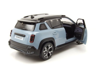 Renault 4 E-Tech 100% Electric 2025 hellblau schwarz Modellauto 1:18 Norev