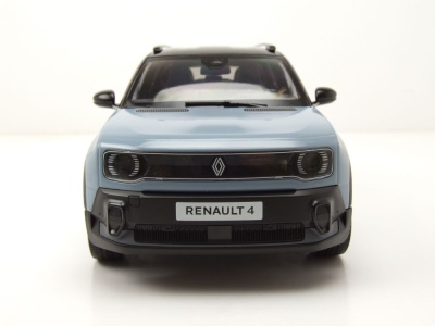 Renault 4 E-Tech 100% Electric 2025 hellblau schwarz Modellauto 1:18 Norev